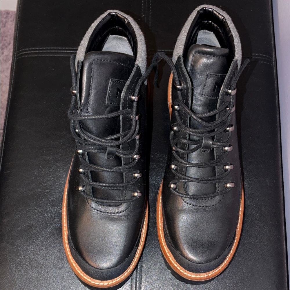 Marc Fisher Black Lace Up Boots